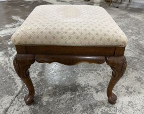 Queen Anne Style Vanity Bench