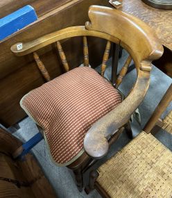 Oak English Style Barrel Pub Chair