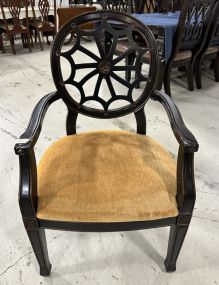 Spider Web Back Accent Arm Chair