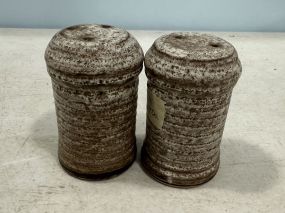 Pair of Peter's Pottery Nutmeg Shakers