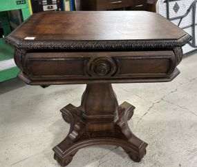 T.S. Berry Italian Style Cherry Pedestal Table