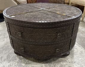 Z Gallerie Zanzibar Round Coffee Table