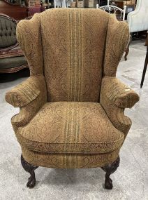 Thomasville Ball-n-Claw Wing Back Arm Chair