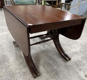 Duncan Phyfe Mahogany Drop Leaf Dining Table