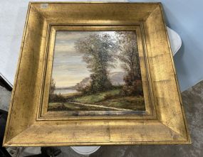 Signed Stephano Landscape Painting