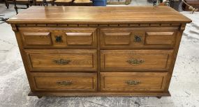 1980's Traditional Oak Dresser