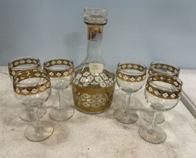 Culver Valencia Decanter and Wine Glass Set