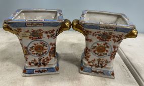 Pair of Chinese Modern Porcelain Urns