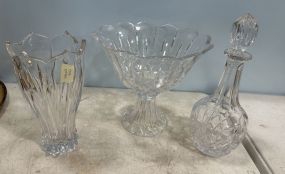 Group of Waterford Style Crystal Pieces