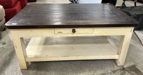 Factory White Painted Coffee Table