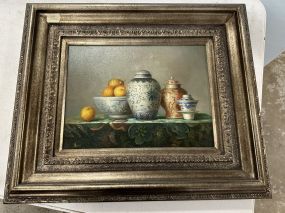 Batte Furniture Signed Alex Still Life Painting