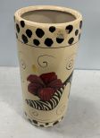 Ceramic Hand Painted Umbrella Stand