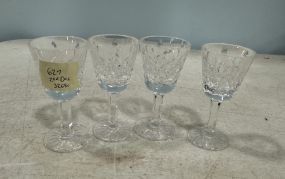 Four Waterford Crystal Cordials
