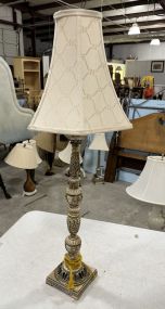 French Style Resin Candle Stick Lamp