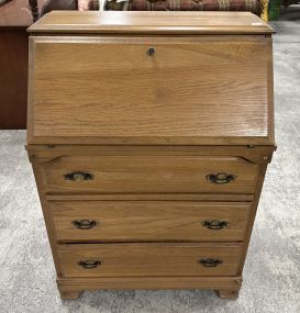 Late 20th Century Oak Secretary Bureau