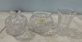 3 Waterford Style Crystal Glassware