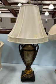 Resin Rustic Vase Lamp