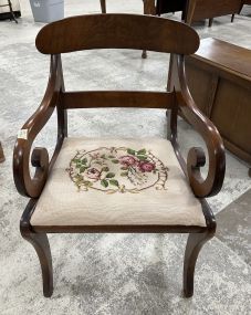 Mahogany Victorian Style Arm Chair