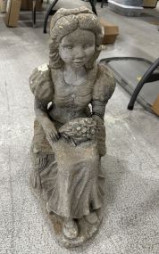 Outdoor Concrete Statue of Lady