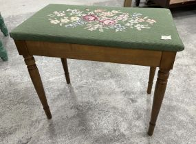 Modern Needlepoint Cushion Bench