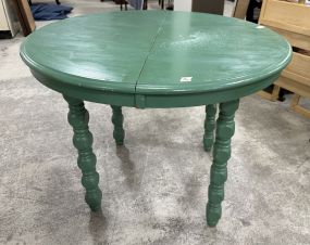 Painted Green Round Breakfast Table