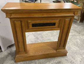 Modern Oak Fireplace Insert Mantle