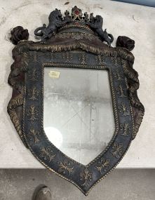 Reproduction English Crest Wall Mirror