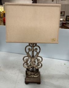 Cast Rustic Iron Table Lamp