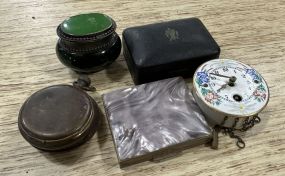 5 Vintage Powder, Trinket, and Watch Boxes