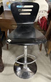 Contemporary Black Bar Stool