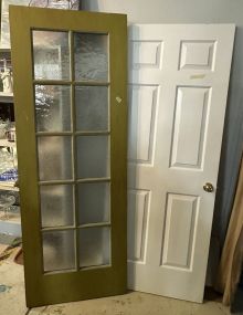 White Room Door and Glass Sliding Door