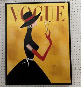 Large Giclee Vogue on Canvas