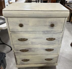 Late 20th Century Distressed Painted Chest of Drawers