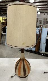 Mid Century Style Pottery Vase Lamp