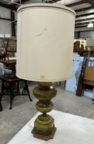 Vintage Mid Century Pottery Urn Lamp