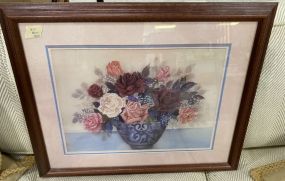 L. Chang Still Life Flower Bouquet Print