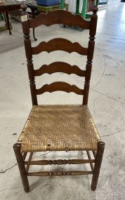 Country French Ladder Back Side Chair