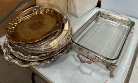 Group of Silver Plate Serving Pieces