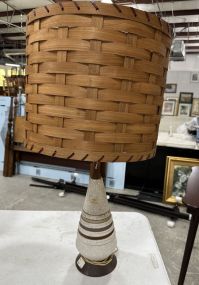 Mid Century MCM Pottery Vase Lamp