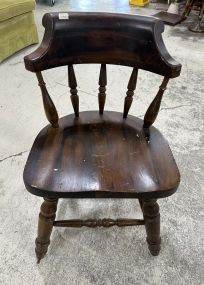 Late 20th Century Pine Club Chair