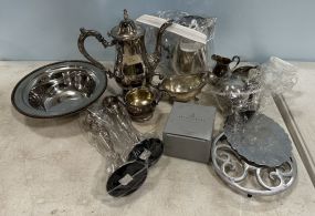 Group of Silver Plate Serving Pieces