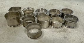 Assorted Group of Silver Plate Napkin Rings
