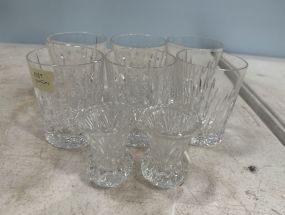Crystal Hiball Glasses and Tooth Pick Holder