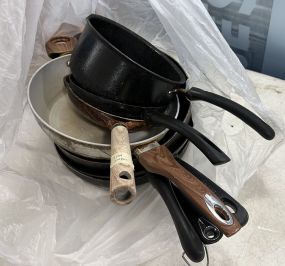 Group of Old Cooking Pots and Pans
