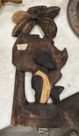 Ghana Wood Carved Tribal Artwork