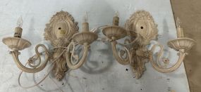 Pair of Modern Traditional Style Light Fixtures