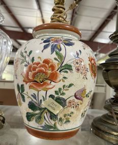 Modern Ceramic Floral Vase Lamp