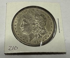 1884-O Morgan Silver Dollar