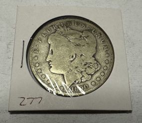 1890-O Morgan Silver Dollar