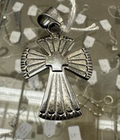 Mexico .925 Sterling Cross Pendant